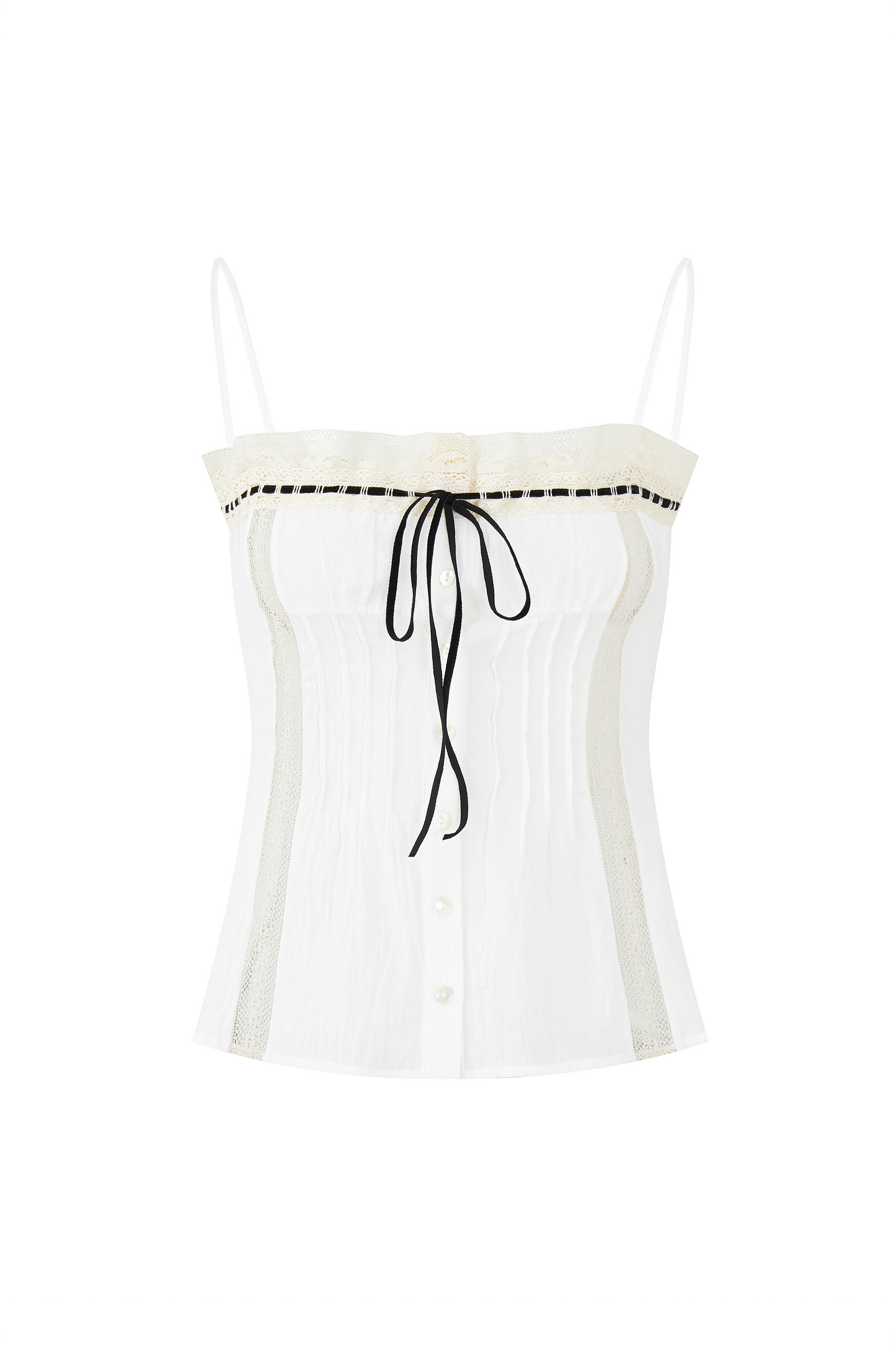 Minnie Lace Cami | White Cotton