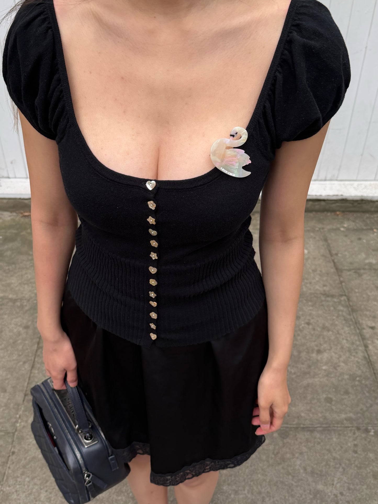 Lise Knit Top | Black