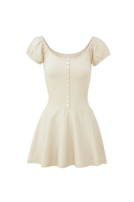 Lise Knit Mini Dress | Oatmeal