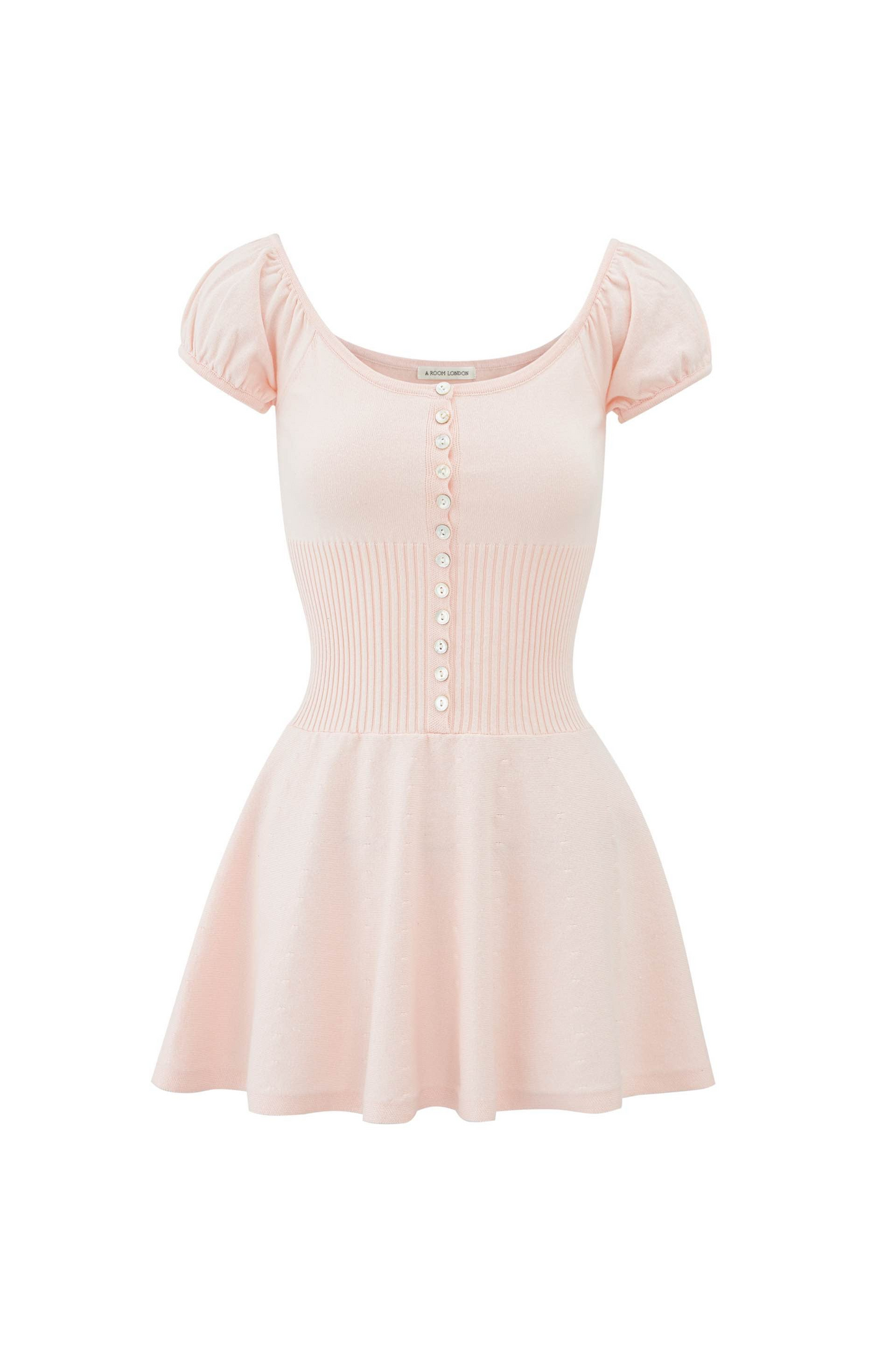 Lise Knit Mini Dress | Barely Pink