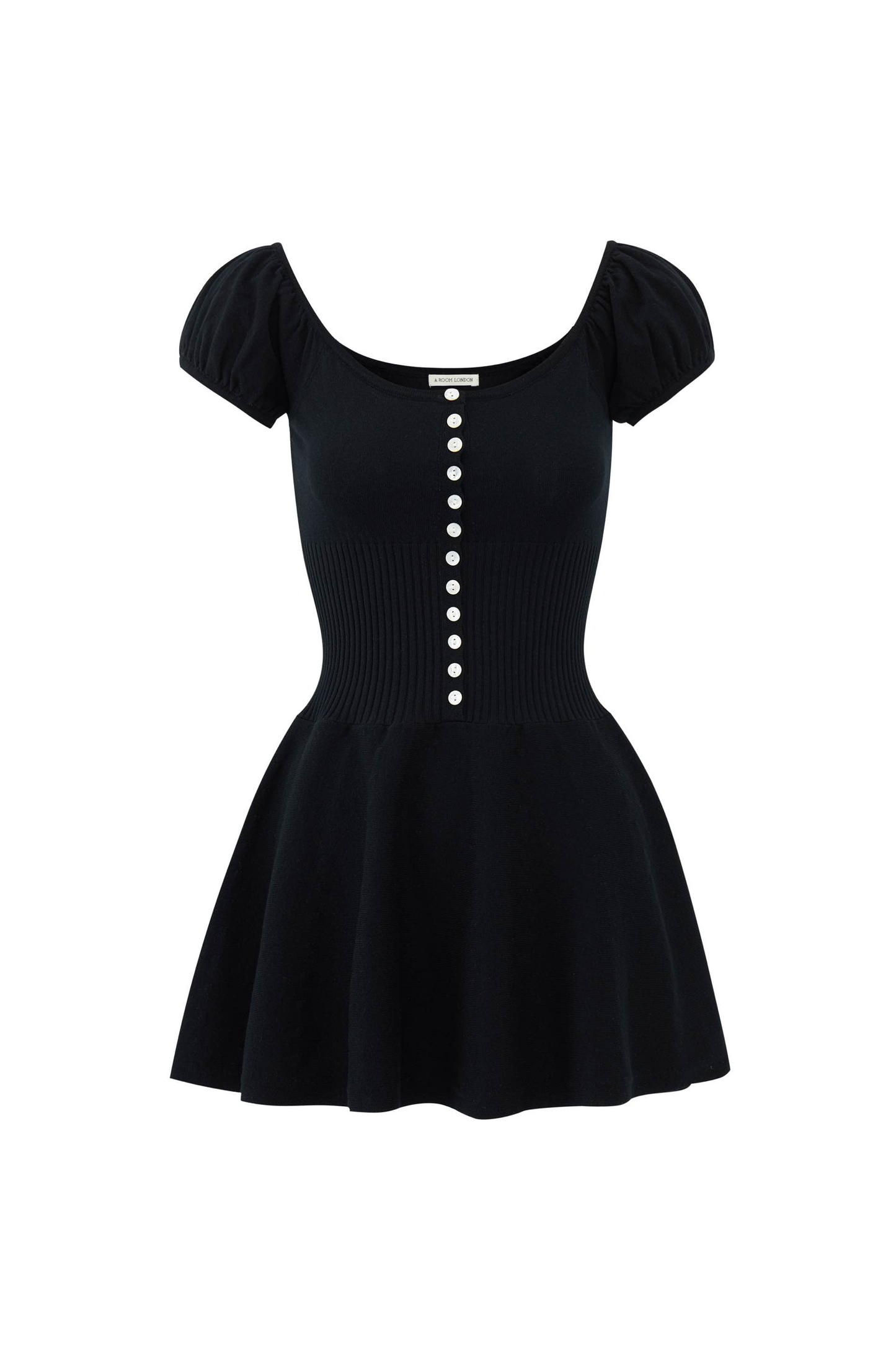 Lise Knit Mini Dress | Black