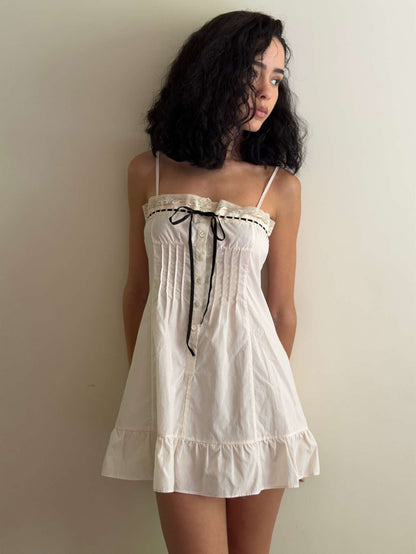 Minnie Slip Dress | White Cotton