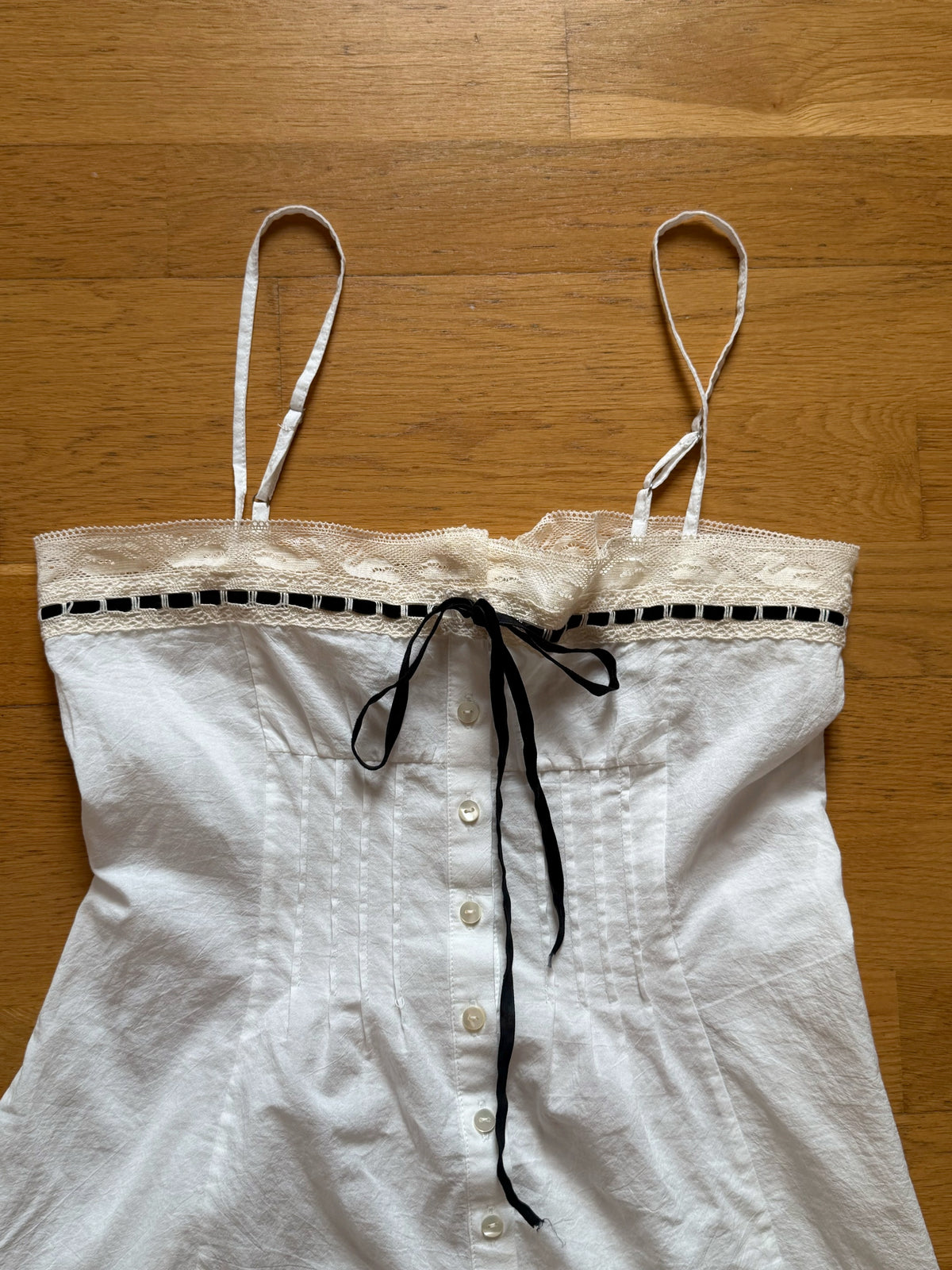 Minnie Slip Dress | White Cotton
