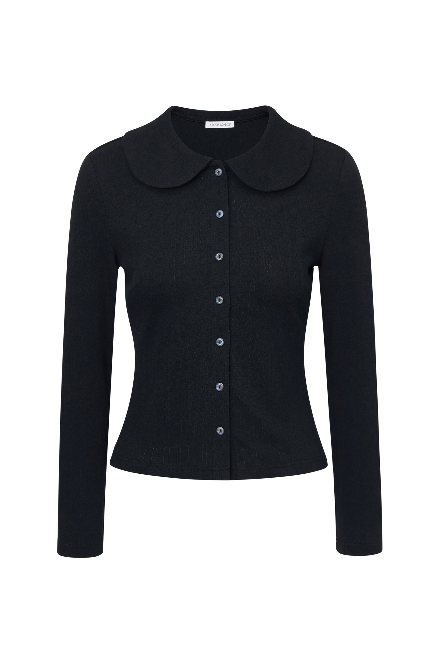 Nora Cardigan | Black Pointelle