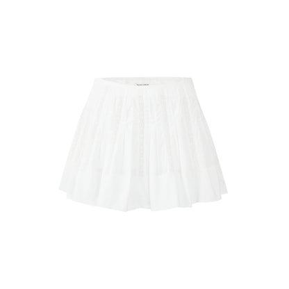 Diane Lace Skirt | White Cotton