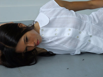 Virginia Blouse | White Cotton