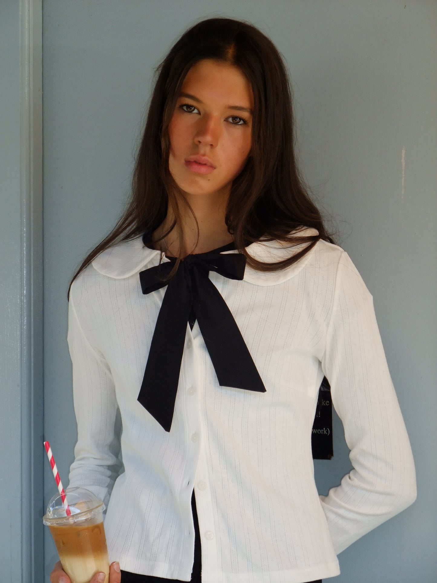 Nora Cardigan | White Pointelle