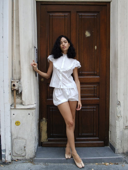 Alice Bloomers | White Cotton