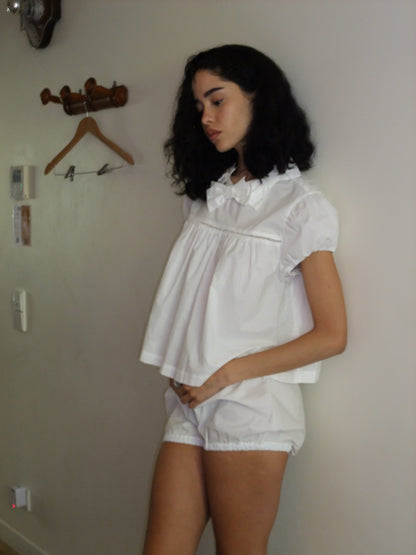 Alice Bloomers | White Cotton