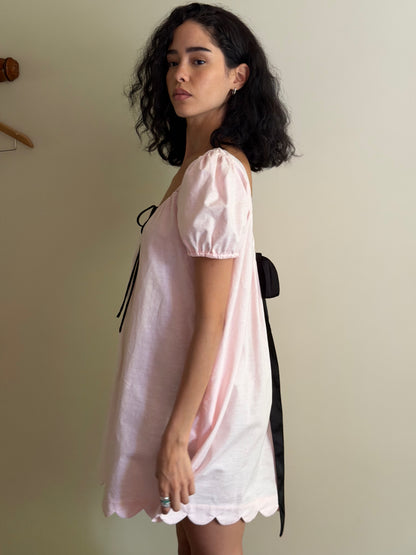 Hilma Dress | Rose Cotton Linen