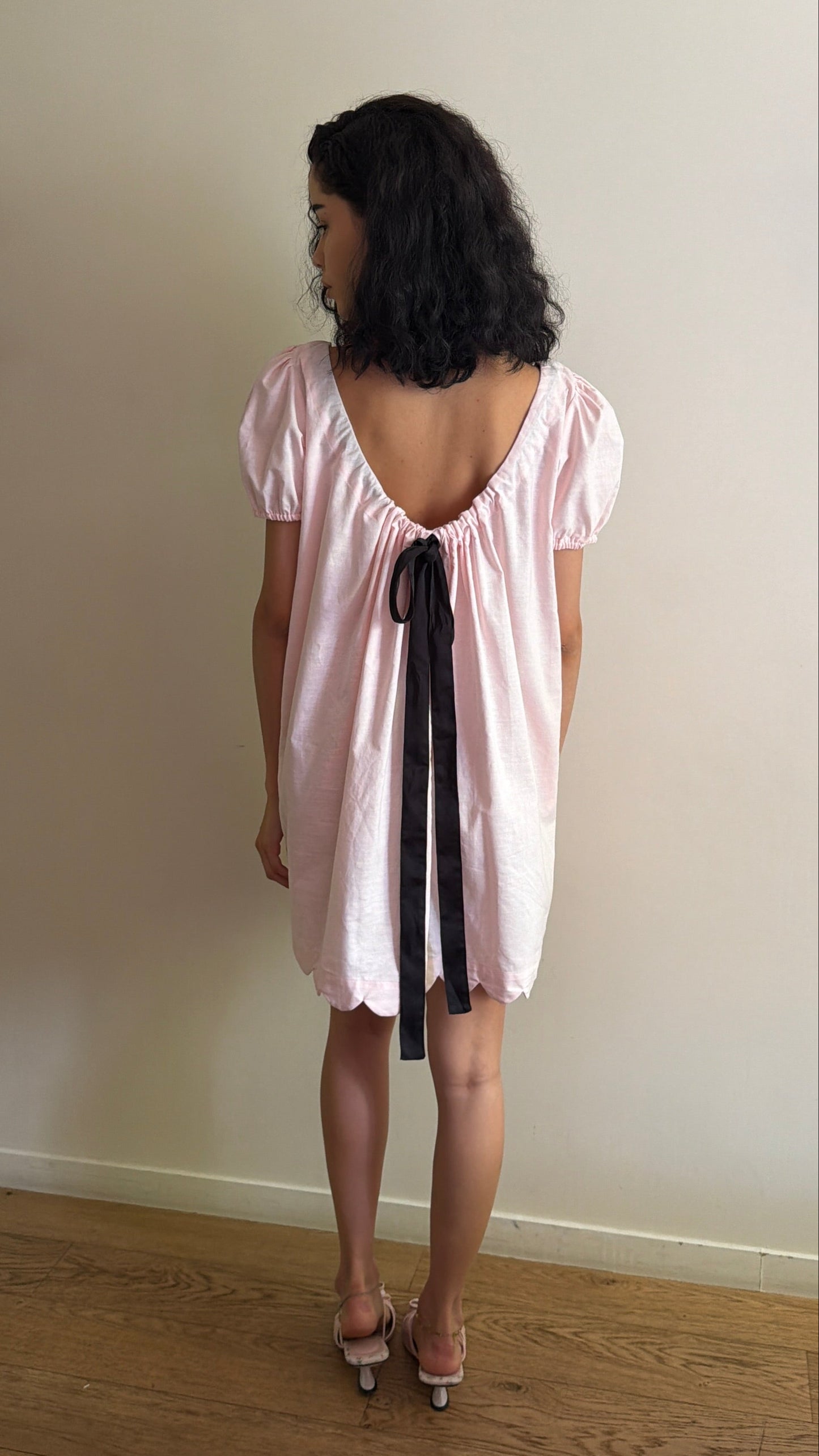 Hilma Dress | Rose Cotton Linen