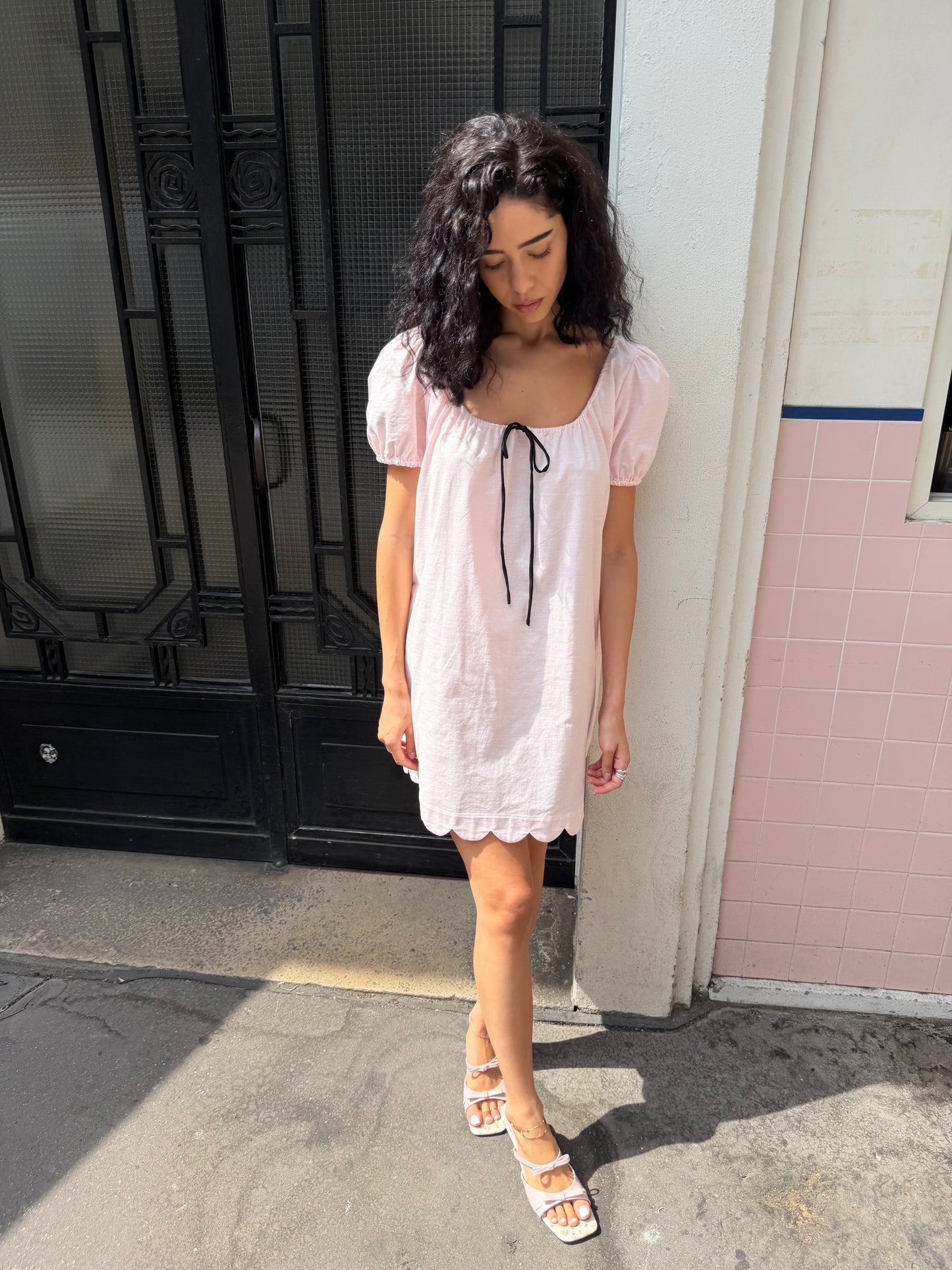 Hilma Dress | Rose Cotton Linen