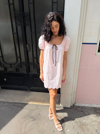 Hilma Dress | Rose Cotton Linen