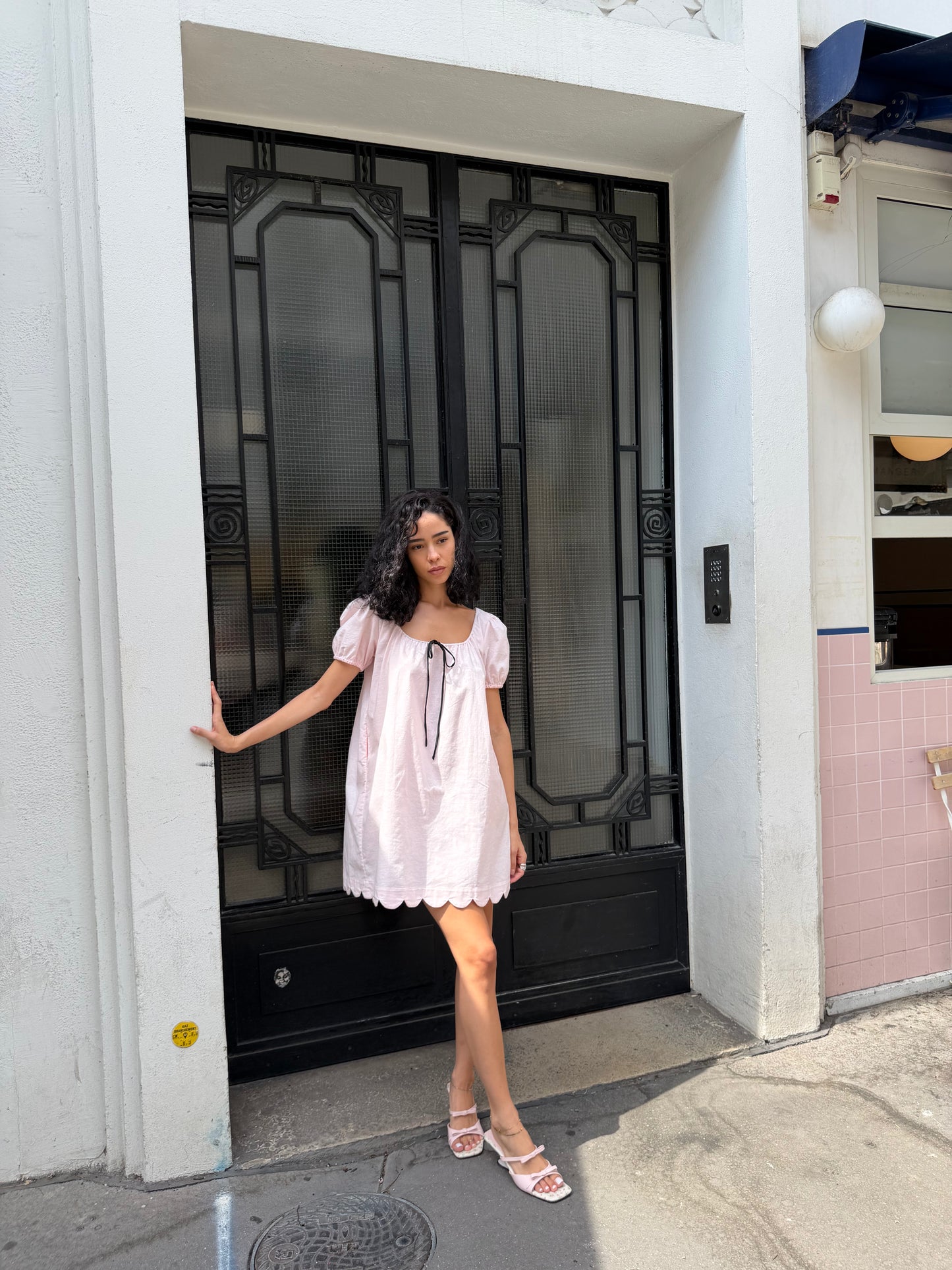 Hilma Dress | Rose Cotton Linen