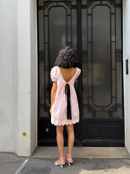 Hilma Dress | Rose Cotton Linen
