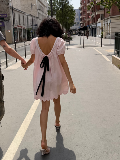 Hilma Dress | Rose Cotton Linen