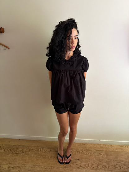 Alice Bloomers | Black Cotton