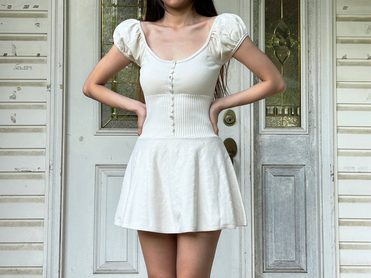 Lise Knit Mini Dress | Oatmeal