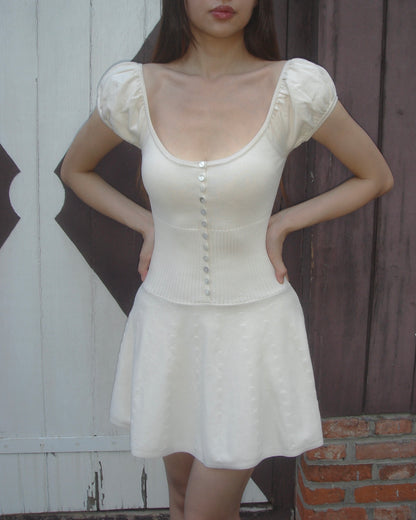 Lise Knit Mini Dress | Oatmeal