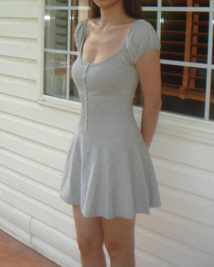 Lise Knit Mini Dress | Heather Grey