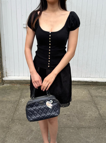 Lise Knit Top | Black