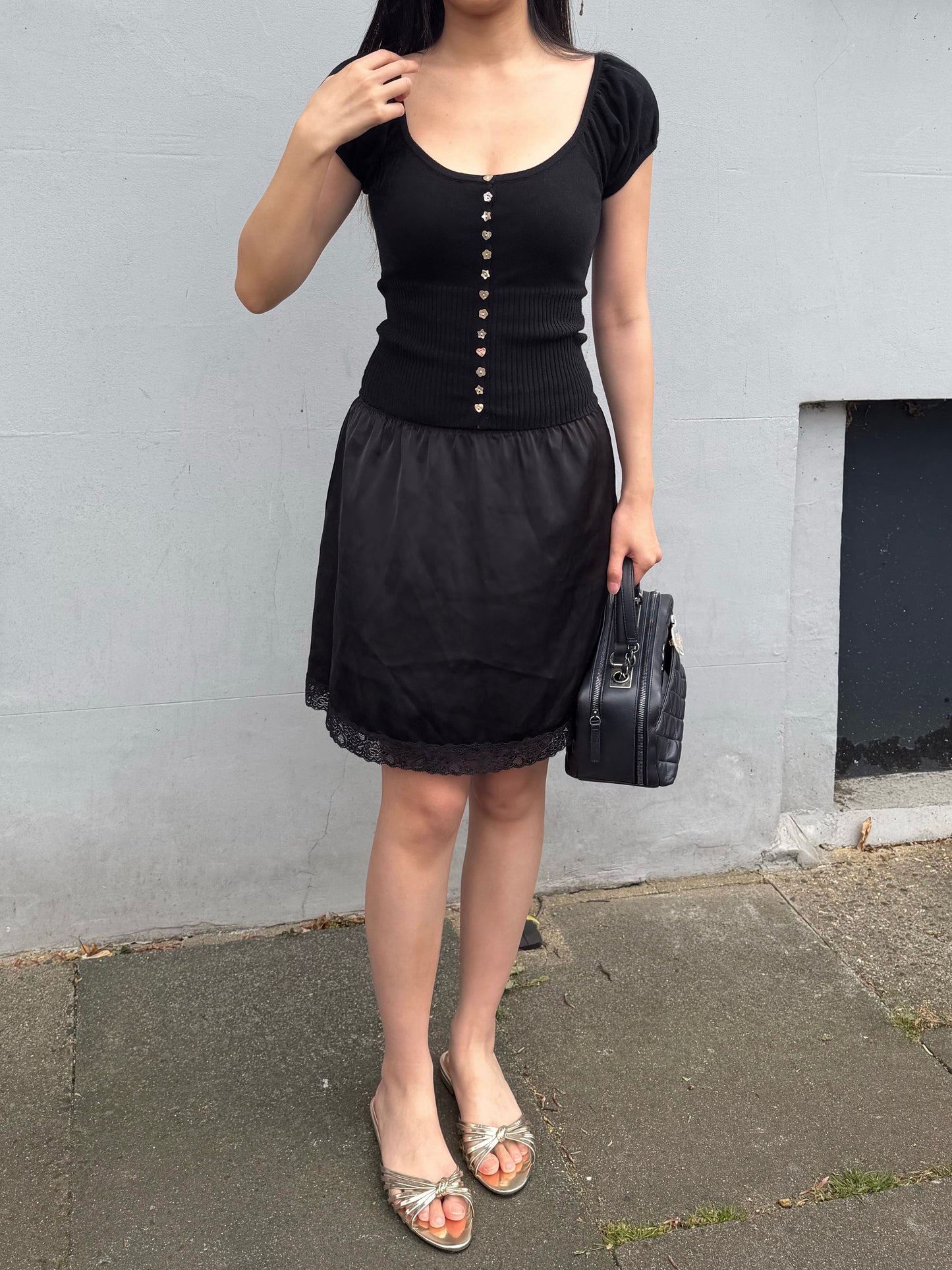 Lise Knit Top | Black