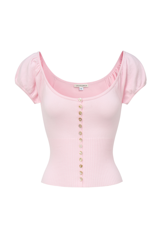 Lise Knit Top | Sakura Pink
