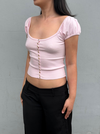 Lise Knit Top | Sakura Pink