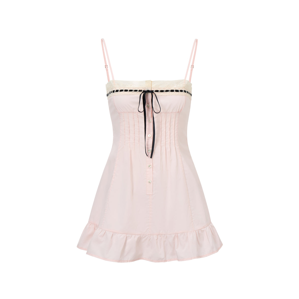 Minnie Slip Dress | Pastel Pink Cotton
