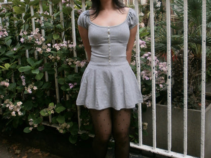 Lise Knit Mini Dress | Heather Grey